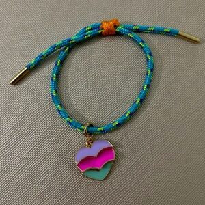 Colorful Heart Charm Bracelet